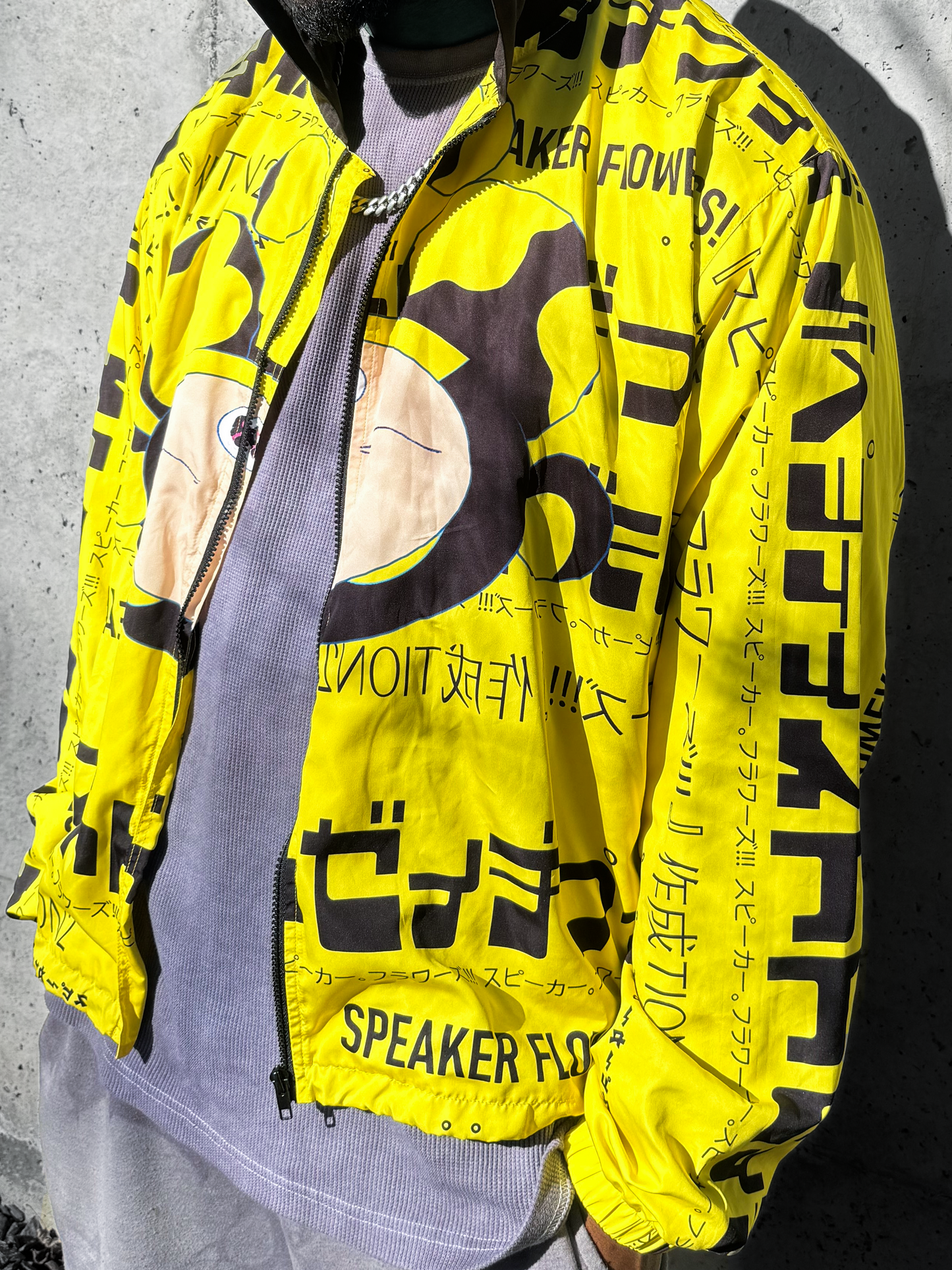 YELLOW KAMI WIND BREAKER JACKET