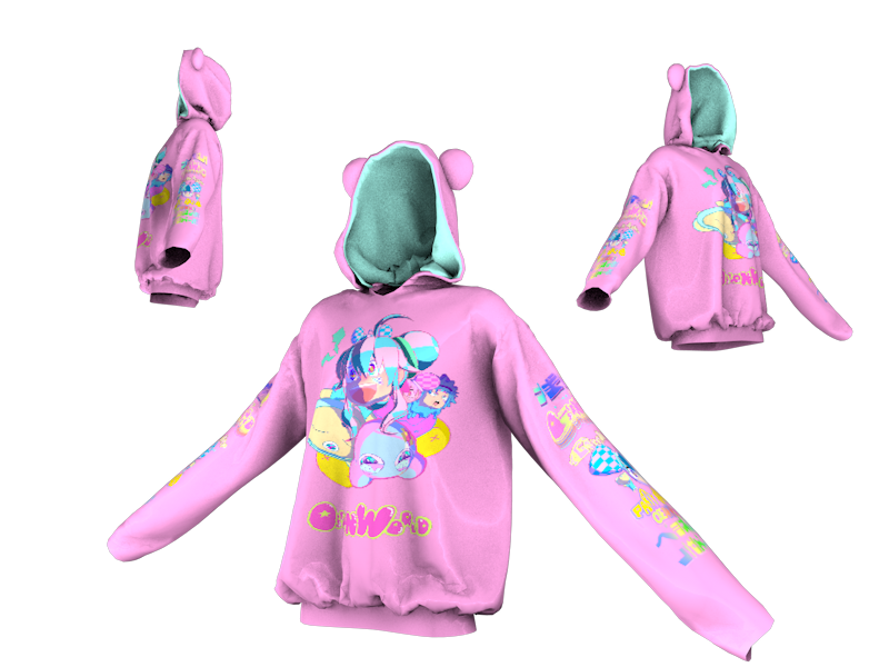 PINK OSEANWORLD HOODIE